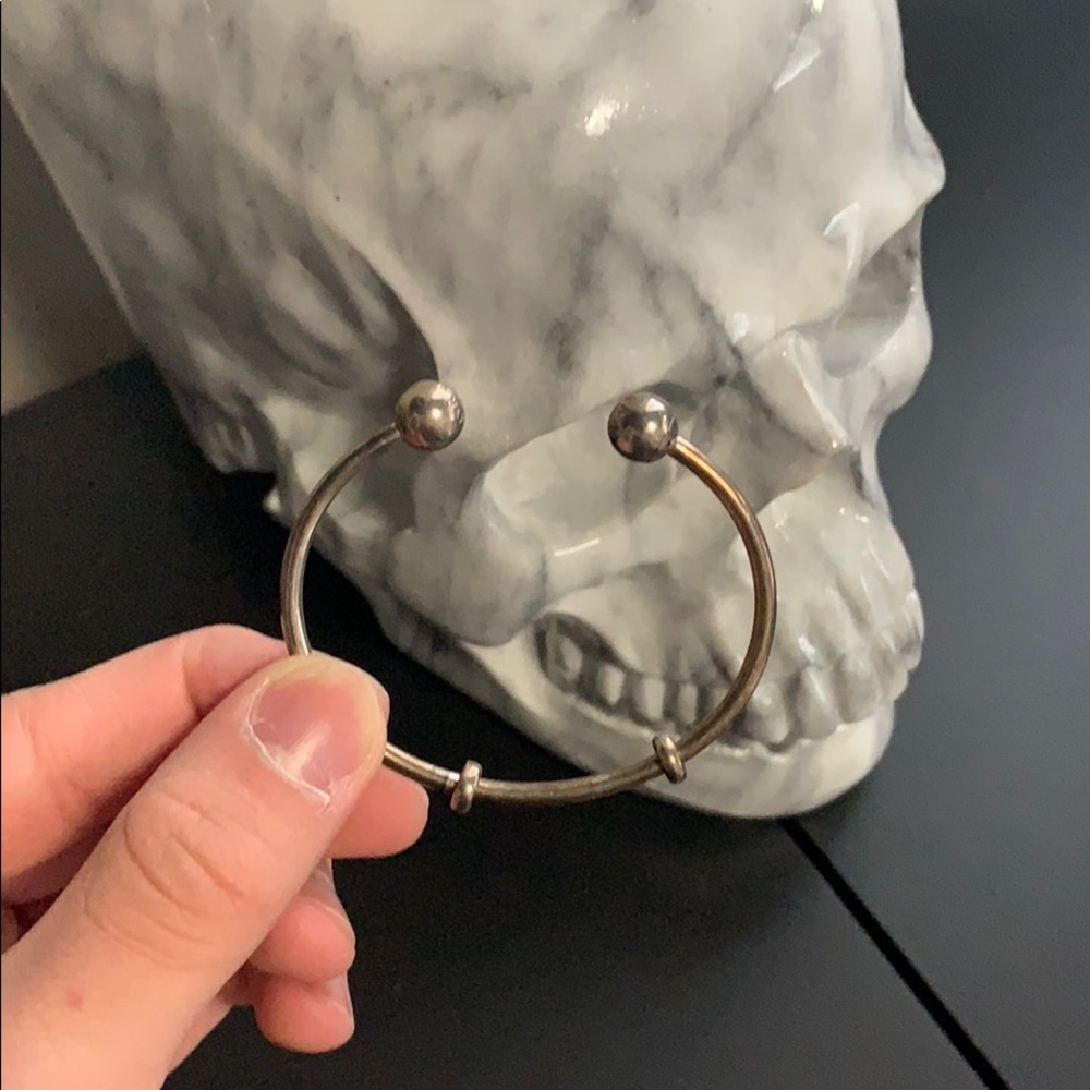 Pandora open bangle bracelet. Never worn
